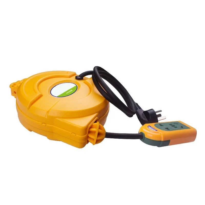 3000w automatische einziehbare Stromkabel rolle Draht Teleskop kabel trommel elektrische Kabeltrommel Strom versorgungs schlauch trommel 5m Image