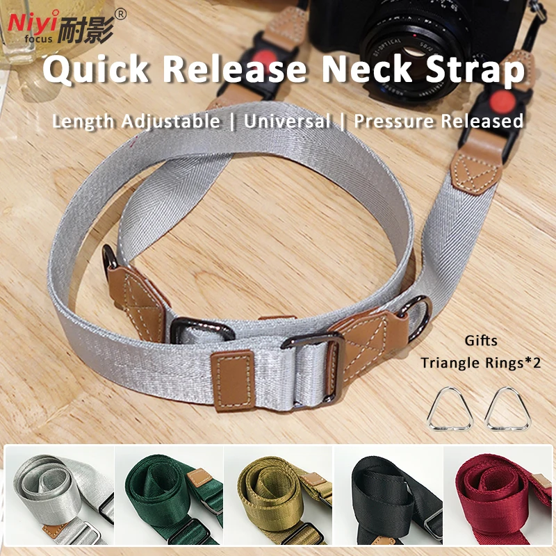 Kamera Schulter gurt Nacken gurt Schnell verschluss Länge einstellbare Drucken tlastung lang breit universell Sony Nikon Canon Fuji pk Image