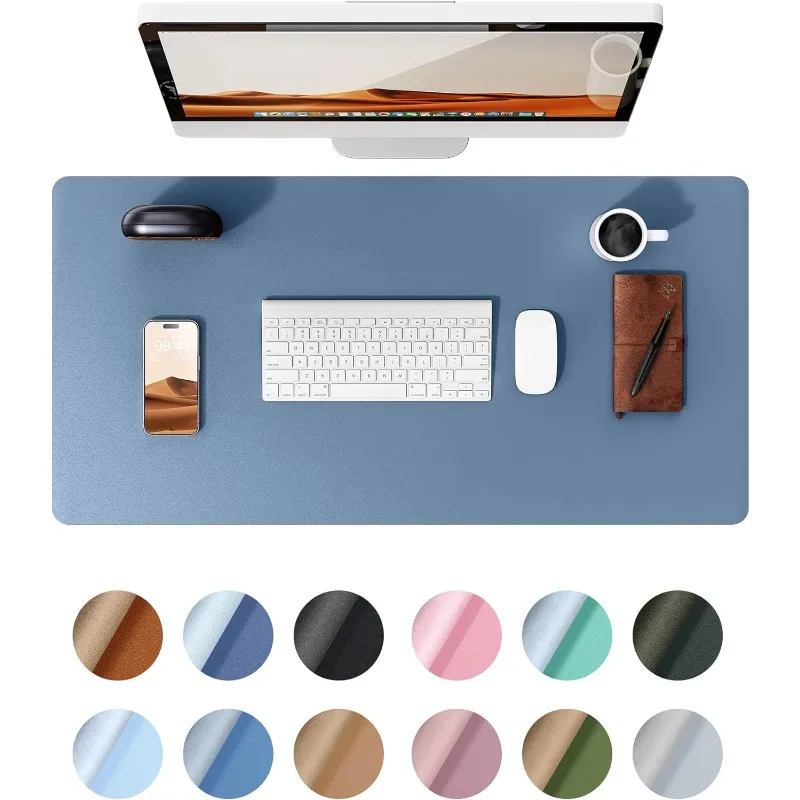 Leder Schreibtisch Pad Protector Büro matte große Mauspad Pu Leder Blotter Laptop Pad wasserdichte Schreib block für Büro und Zuhause Image