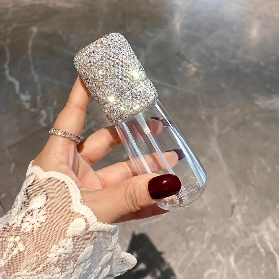 60 ml Kunststoff Spray Flasche Künstliche Diamant Set Toner Make-Up Entferner Wasser Flasche Reise Tragbare Flüssigkeit Spender Flasche Image