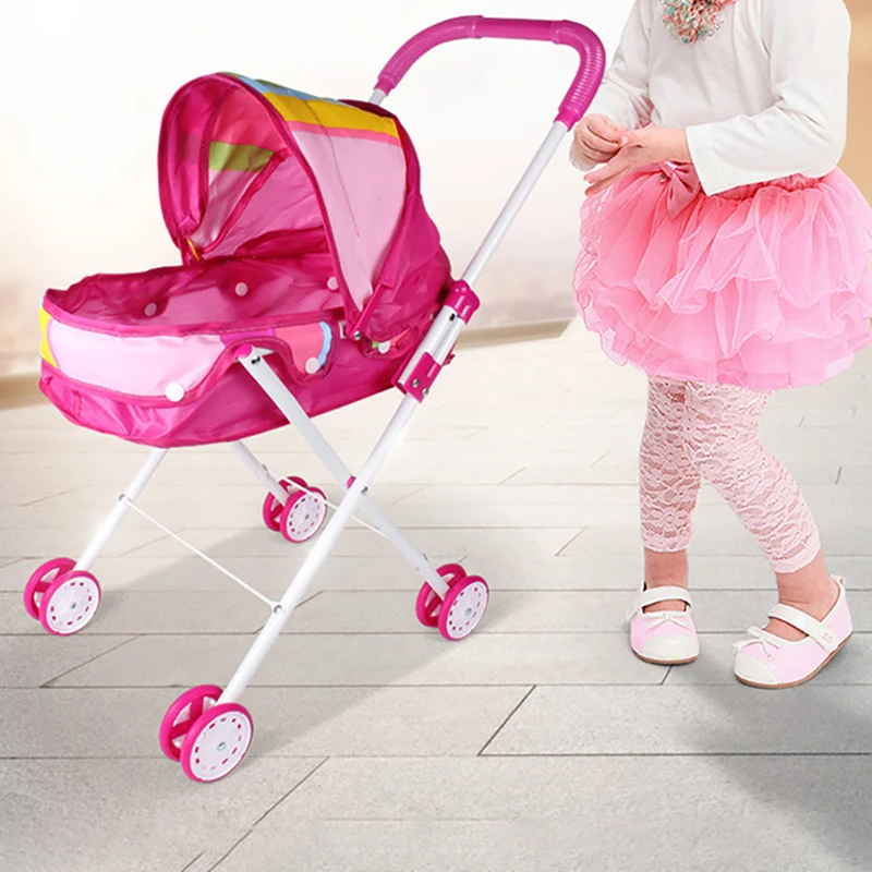 Babypuppen-Kinderwagen, anwendbar für 9–12 Zoll große Puppen oder 25–30 cm große Babypuppen für Kinder und Mädchen