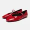 Spring Designer Red Women Ballet Shoes Casual Round Toe Flats Patent Leather Office Female Shoes