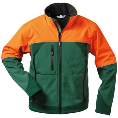 Feldtmann Forstjacke Sanddorn, Softshell, Gr. xl, grün/orange