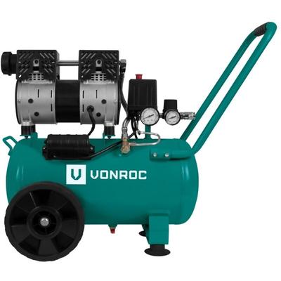 Luftkompressor Leise – Druckluft Kompressor – 750 w – 220v, 240v – 8 bar – 24 Liter Kessel – Ölfrei Image