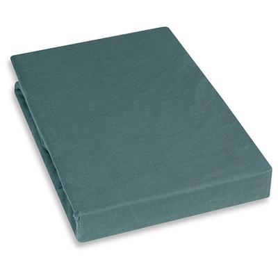 Spannbettlaken KAYORI "Kai", grau (anthrazit), B:160cm L:210cm, Renforcu00e9, Obermaterial: 100% Baumwolle, Laken, 100% Baumwolle Image
