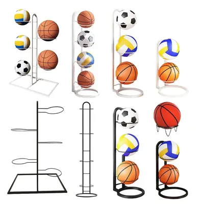 Ball Storage Holder Iron Volleyball Display Rack Multifunctional Multi-Layer Iron Ball Storage Shelf