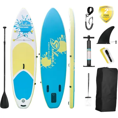 Stand Up Paddle Board – Simple Deluxe Premium SUP for All Skill Levels, Pink Paddle Boards for