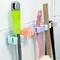 Wall Mounted Mop Organizer Holder Broom Hanger Storage Rack suction hooks Household Tools