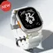 Rubber Luxury Band for Apple Watch Ultra 2 49mm Ultra 49 Bracelet for IWatch Series 10 46mm 9 8 7