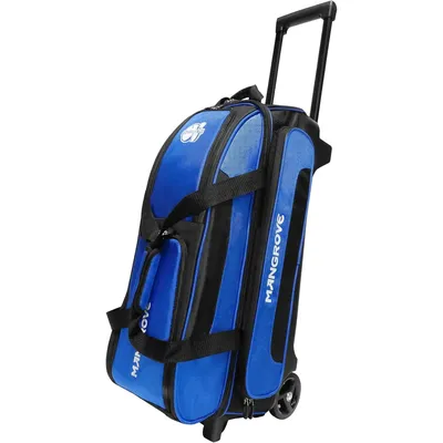 Bowling Ball Bag 3 Ball Roller with Separate Shoe Compartment, Deluxe 3 Ball Bowling Bag with