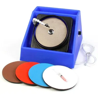 Tools.8" Slant Cabber - Lapidary Equipment Cabbing Machine, Stone & Mineral Rock Polisher, Grinder,