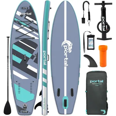 Inflatable Paddle Board for Adults 10'6'' Stand Up Paddleboard,Non-Slip Deck Blow up Paddle Boards