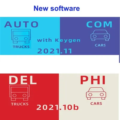 2023 Latest Delphis 2021.10b with keygen Software DS 150 Autocoms 2021.11 Codings OBD2 Diagnostic