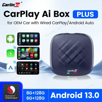 CarlinKit CarPlay Android 13 TV Box QCM6125 Octa-core Wireless CarPlay Android Auto Smart Car Ai Box