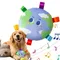 Chew Doggie Toys Pet Sound Squeaky Chew Toys Plush Earth Shape Plush Chew Toys Plush Dog Toys For