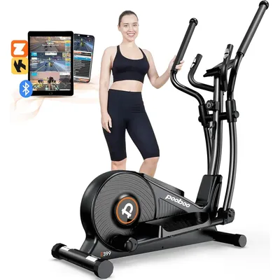 Elliptical Machine, Elliptical Exercise Machine with 16-Level Resistance&Hyper-Quiet Magnetic