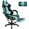 Blue Gaming Chair with Footrest, Ergonomic Gamer Chair,Office Computer Gaming Chairs,E-Sports Racing