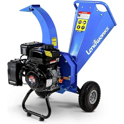 Mini Wood Chipper Shredder Mulcher Heavy Duty 7HP Compact Design 3" Inch Max Capacity
