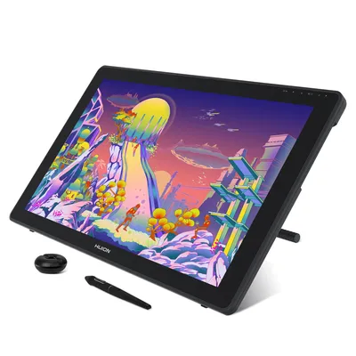 HUION Kamvas 22 Graphics Tablet with Screen Monitor Drawing Pen Display 21.5 Inch 120%s RGB Windows