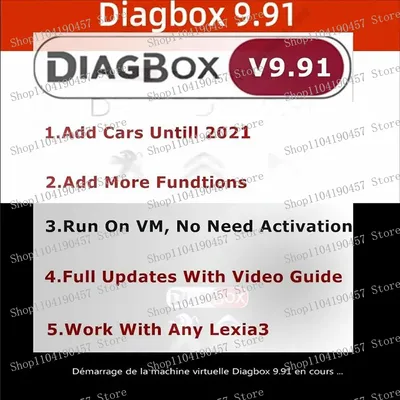 Il più nuovo Diagbox V9.96 Diagbox V9.91 per Lexia3 PP2000 Diagbox 9.91 adattatore completo per