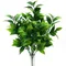 Artificial Green Plants for Garden and Home Decoration - 7 Branches Fake Eucalyptus with Orange