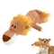 Stuffed Dog Chew Toys Cartoon Bite-Resistant Teething Toys Pet Chewing Toy Puppies Soft Stuffed Toys