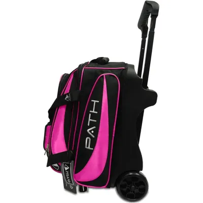 2 Ball Double Roller Bowling Bag With Large Separate Shoe Compartment (Up To US Mens Size 15) and Ov