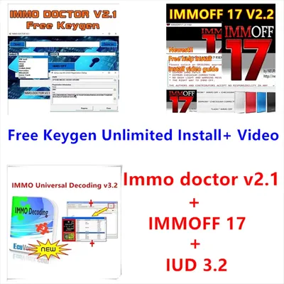 IMMOFF 17 + Immo doctor v2.1 + IMMO Universal Decoding 3.2 with Free Keygen Unlimited Install +