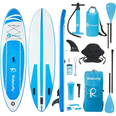 Stand Up Paddle Board x6, Inflatable SUP with Accessories, Adjustable Paddles, Detachable Seat,