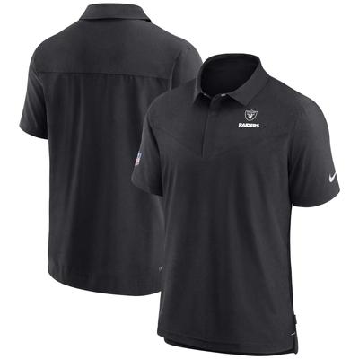 Schwarzes Nike Las Vegas Raiders Sideline Lockup Performance-Poloshirt für Herren Image