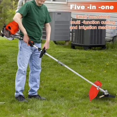 5 in 1 Gas Weed Wacker, Gas Hedge Trimmer,String Trimmer, Weed Eater, Brush Cutter,Pole Chainsaw