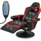 Massage Gaming Recliner Chair PU Leather Lounging Video Gaming Couch Adjustable Backrest Living