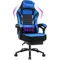 400LBS Gaming Chair with Footrest Massage Gaming Chair Memory Foam Adjustable Tilt Back Angle Gaming