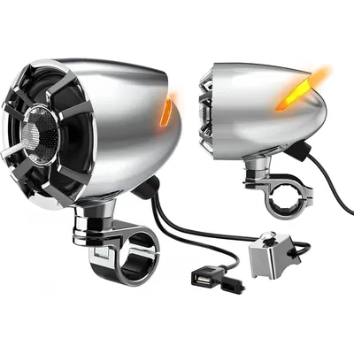 S35 Motorcycle Speakers Bluetooth Waterproof, 200W Handlebar Stereo Audio Systems 3.5" Full Range