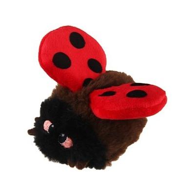 EYS GiGwi Dance & Chirp Ladybug Catnip Infused Motion-Activated Cat Toy, Brown