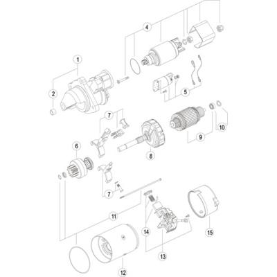 MAHLE Starter Universal 12V MS 659 Image