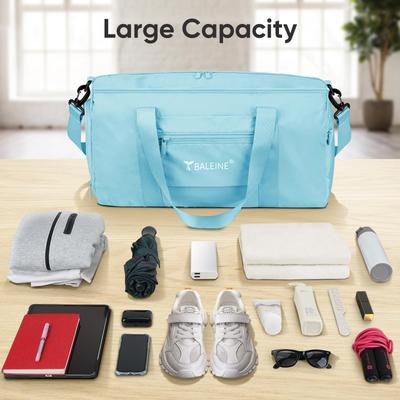 HOMLUX Waterproof Lightweight Carry-on Gym Bag with Shoe and Wet Clothes Compartments