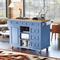 Kitchen Cart,Kitchen cart with Rubber Wood Desktop Rolling Mobile Kitchen Island