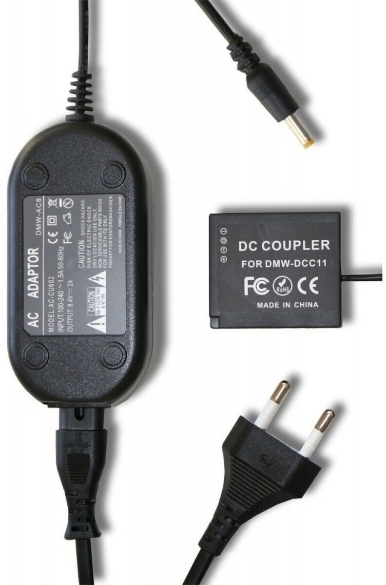 AGI Netzteil-Kuppler kompatibel mit Panasonic Lumix DMC-GF3K Image