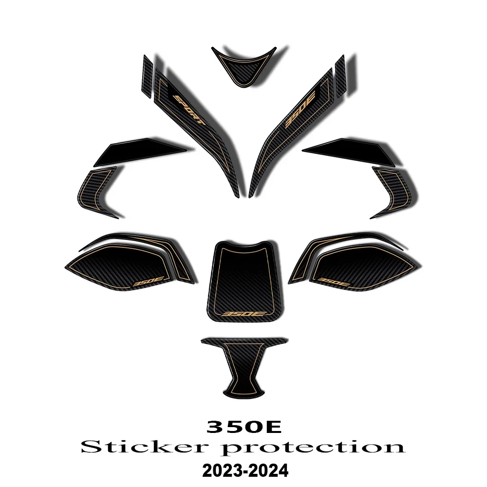 Für Zontes 350E 2024 2023 3D Aufkleber Schutz Kit Motorrad Zubehör Dekorative Aufkleber Anti-Scratch Aufkleber 350E Zontes Image