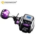 Mulinello da pesca in mare con display digitale elettronico impermeabile per ruota da baitcasting contatore di linea 16 + 1BB arresto massimo di 8 kg a basso profilo liscio