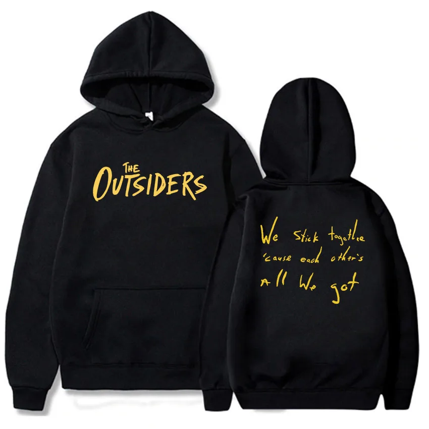 Film Printing The Outsiders Hoodies Women Clothes Sudaderas Para Mujer Hip Hop Unisex Streetwear Winter Hooded Pullovers Female