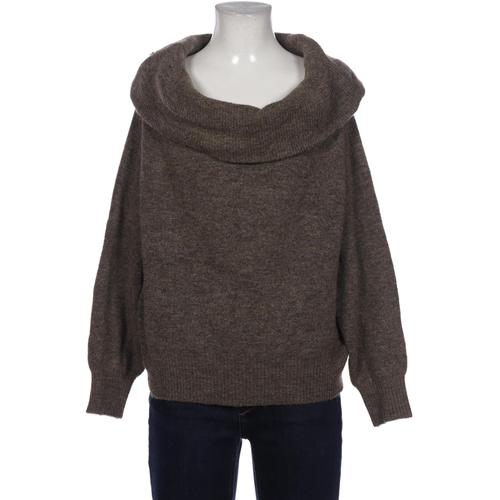 H&M Damen Pullover, Gr. 36, braun, Elasthan, Synthetik, Wolle