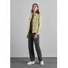Kurzjacke STREET ONE, Damen, Gr. 38, gelb (mellow gelb), Stoff, Obermaterial: 100% Polyester; Futter: 100% Polyester, gemustert, casual, normal normal, V-Ausschnitt, Langarm Bündchen, Jacken, mit Brusttaschen