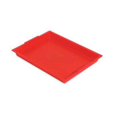 Deflecto Little Artist Antimicrobial Finger Paint Tray, 16 x 1.8 x 12, Red (DEF39507RED) Each deflecto® Arts & Crafts Kits/Accessories