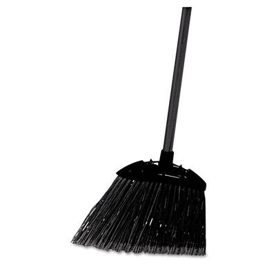 Rubbermaid Commercial Angled Lobby Broom, Poly Bristles, 35" Handle, Black (RCP637400BLA) Each Rubbermaid® Commercial Brooms