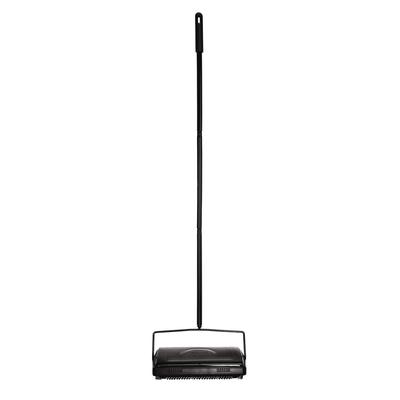 Alpine Industries Manual Triple Brush Carpet and Floor Sweeper, 42.5" Handle, Black (ALHALP469BLKNEW) Each Sweepers