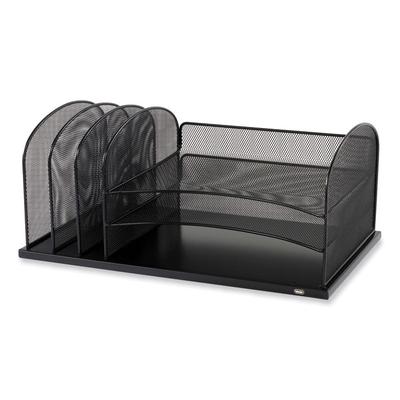 Safco Powered Onyx Three Horizontal and Three Upright Sections, Letter Size Files, 19.5 x 11.5 x 8.25, Ships in 1-3 Business Days (SAF3231BL) Each Saf