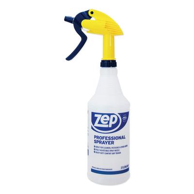 Zep Commercial Professional Spray Bottle, 32 oz, Blue/Gold/Clear, 36/Carton (ZPEHDPRO36CT) Case of 36 Zep Commercial® Sprayers & Pumps