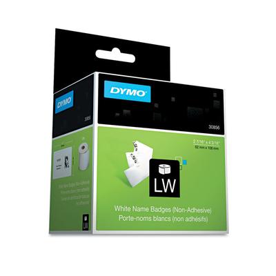DYMO Name Badge Insert Labels, 2.43" x 4.18", White, 250 Labels/Box (DYM30856) Box of 250 DYMO® Label Maker Supplies